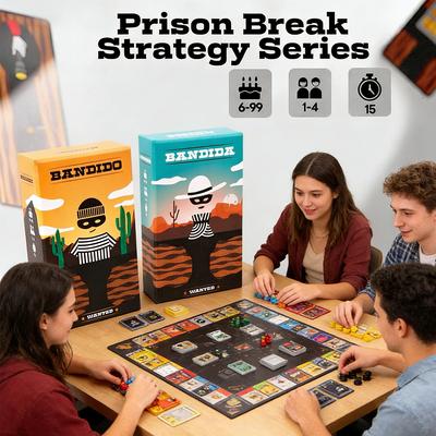 Популярная стратегическая карточная игра для семьи Bandido Bandida 1-4 игрока Веселье для вечеринки Китайский Английский Объяснения Рождественская Двуязычная Игровая Ночь