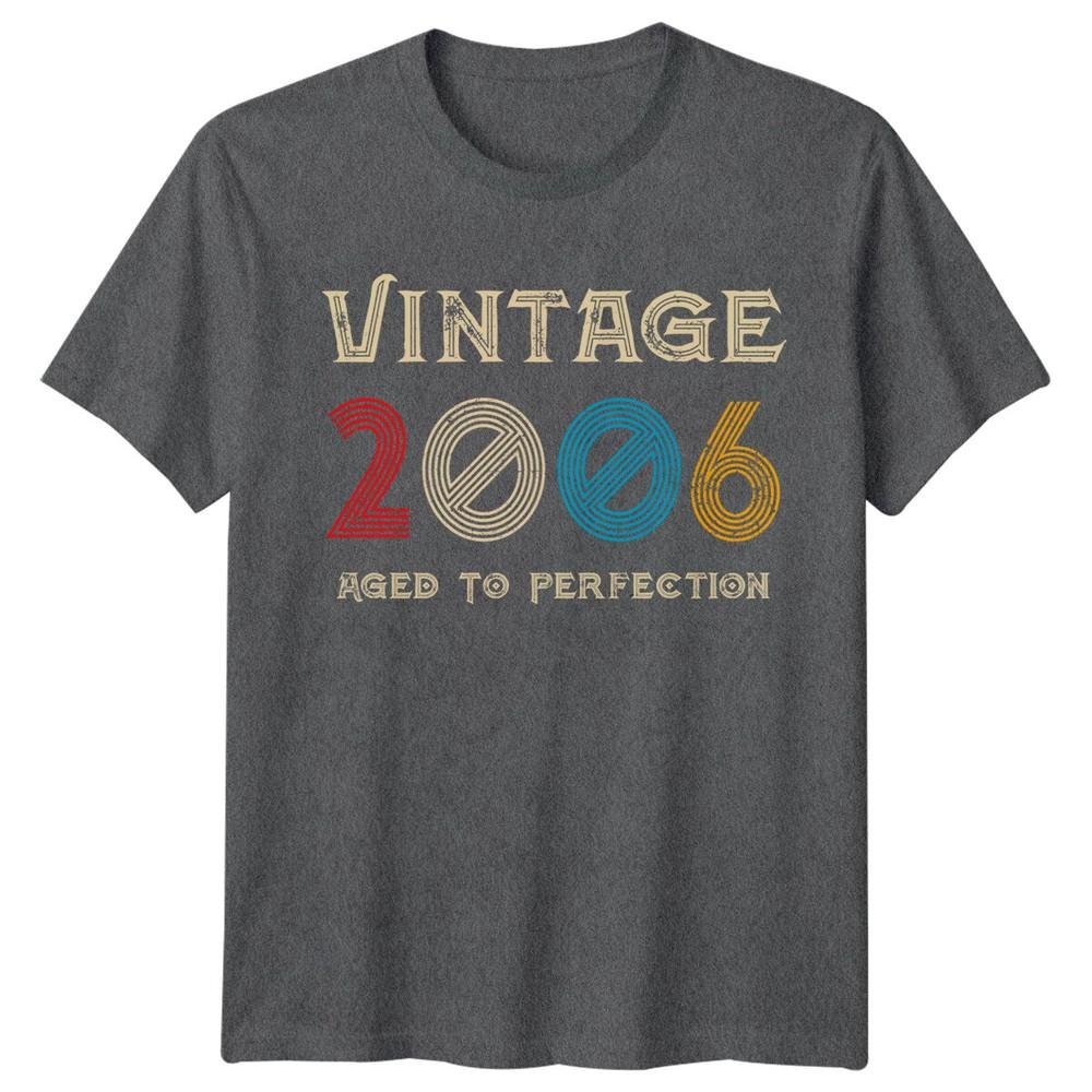 Vintage 2006 Unisexs T Shirt 20th Birthday Gift Aged To Perfection