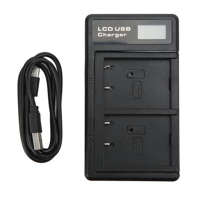 Двойное зарядное устройство USB с ЖК-дисплеем для аккумулятора Fuji NPW126