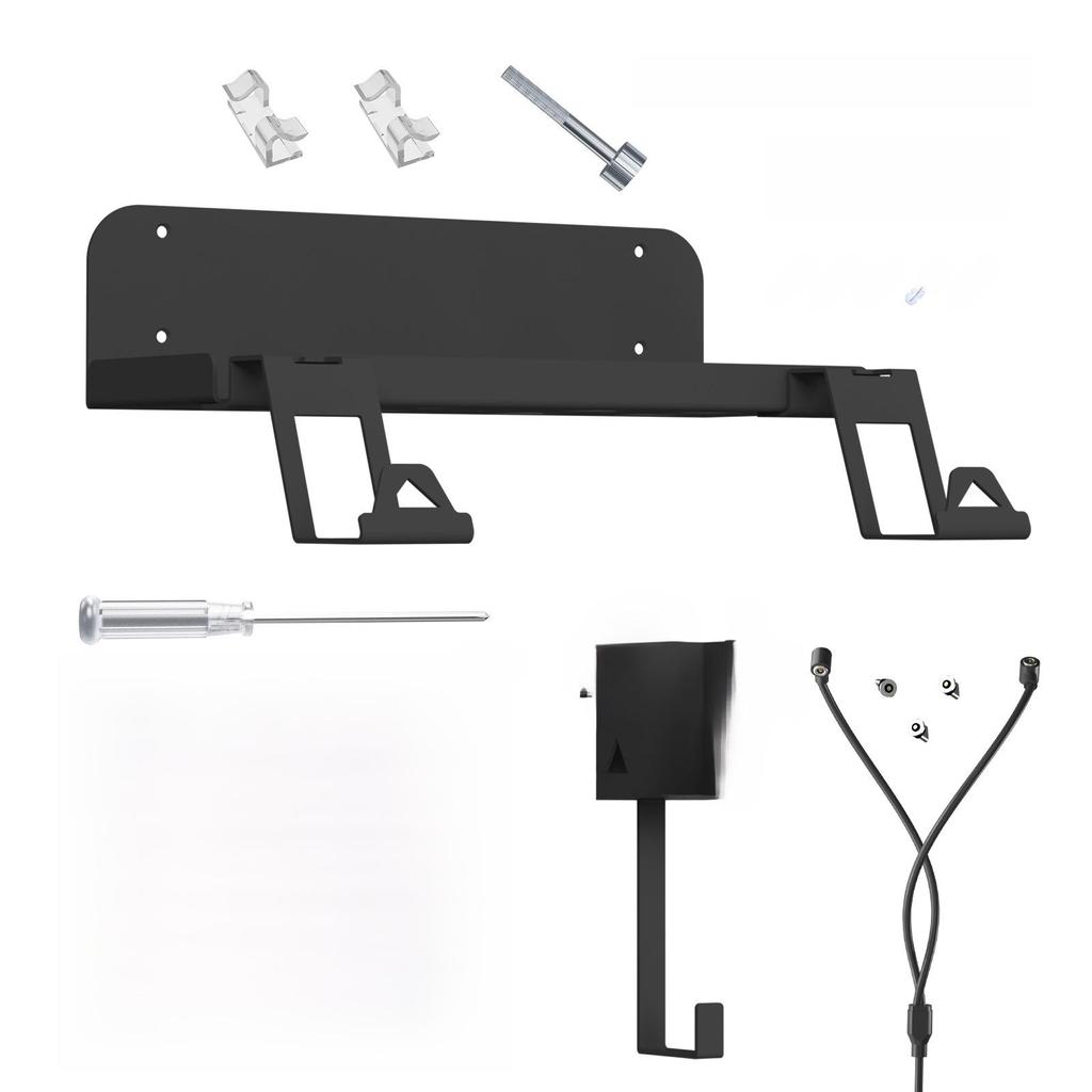 PS5 Wall Mount Bracket & Charging Cable Set for Console