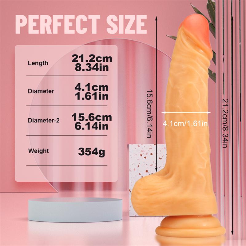 Тор Женский Мастурбатор Симуляция Ручной Большой Дилдо Присоска Дилдо Пенис Взрослые Товары