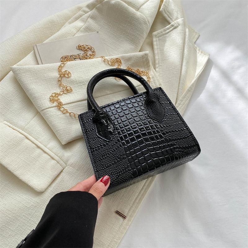 Chic And Trendy Small Square Handbag Casual Crossbody Bag With Unique Design For Everyday Use