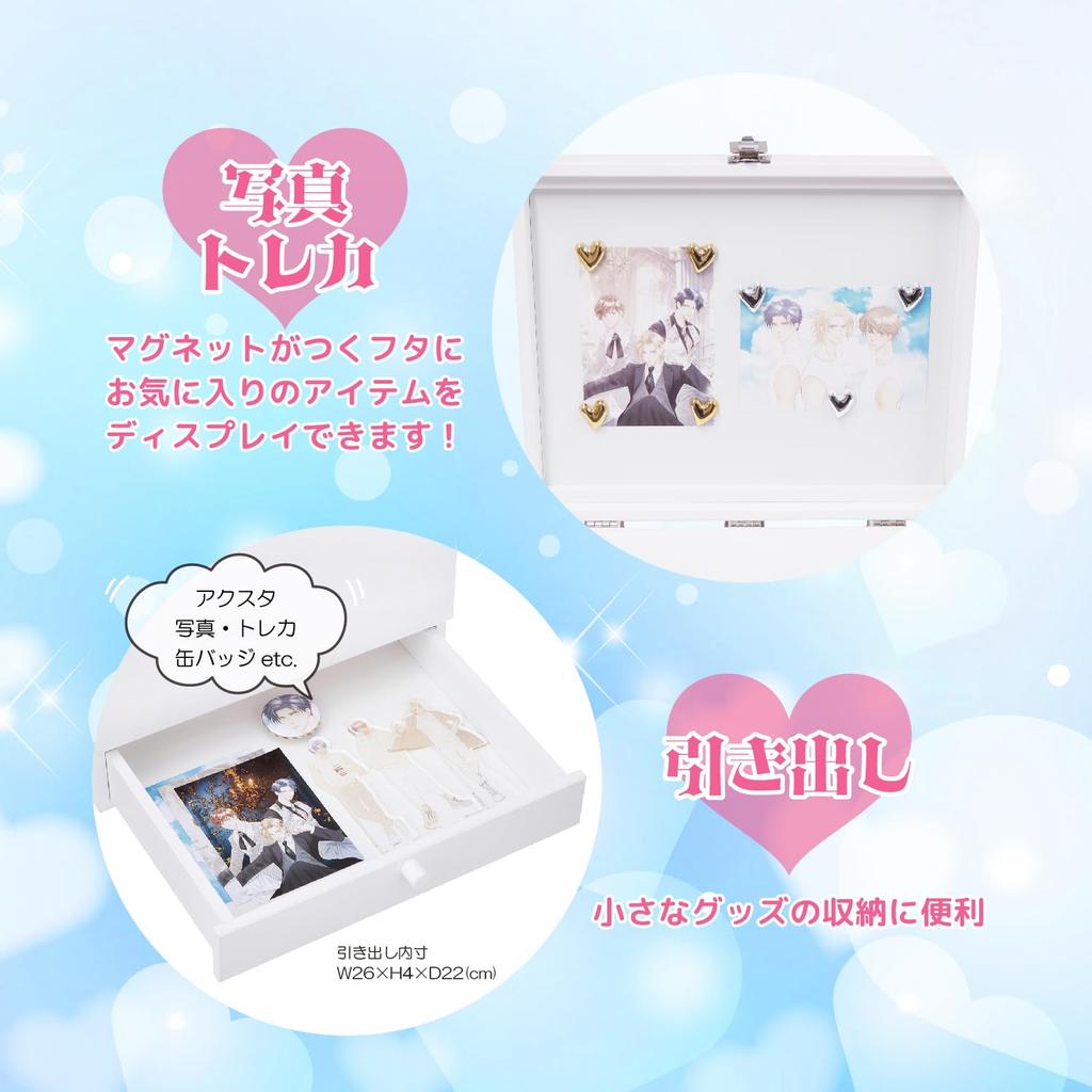 Хранилище товаров Киёхара Не требуется сборка портативное хранилище дисплей коллекция может коллекционная карточка фигурка в [Oshikatsu Box] требуется, кейс, ящик, кейс, полка,