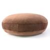 JEMA Marshmallow Body Pillow, Soft and Smooth, Round Cushion, 60cm Diameter, Brown