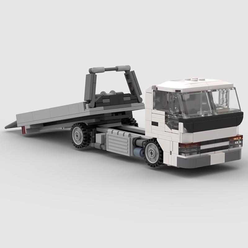Bricklink Технический Грузовик 8-широкий Автовоз Isuzu Elf Скоростные Транспортные Средства Прицепы Городские Транспортеры Строительные Блоки Детские Игрушки Подарок