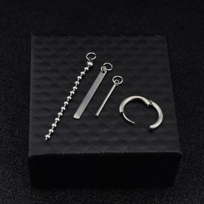 KPOP Корейские Парни Серьги-подвески из Нержавеющей Стали Для Мужчин и Женщин Палочка Длинная Цепочка Мужчины Женщины Рок Рэп Хипстер Панк Ушной Аксессуар