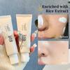 Concealer Cream for Flawless Makeup, Rice Isolation Bare Makeup Cream for Students Concealer and Natural Makeup