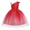 3-10 Years Toddler Baby Sequin Party Dresses Baptism Wedding Birthday Bow Princess Dress For Baby Girls Lace Bridemaid Gown