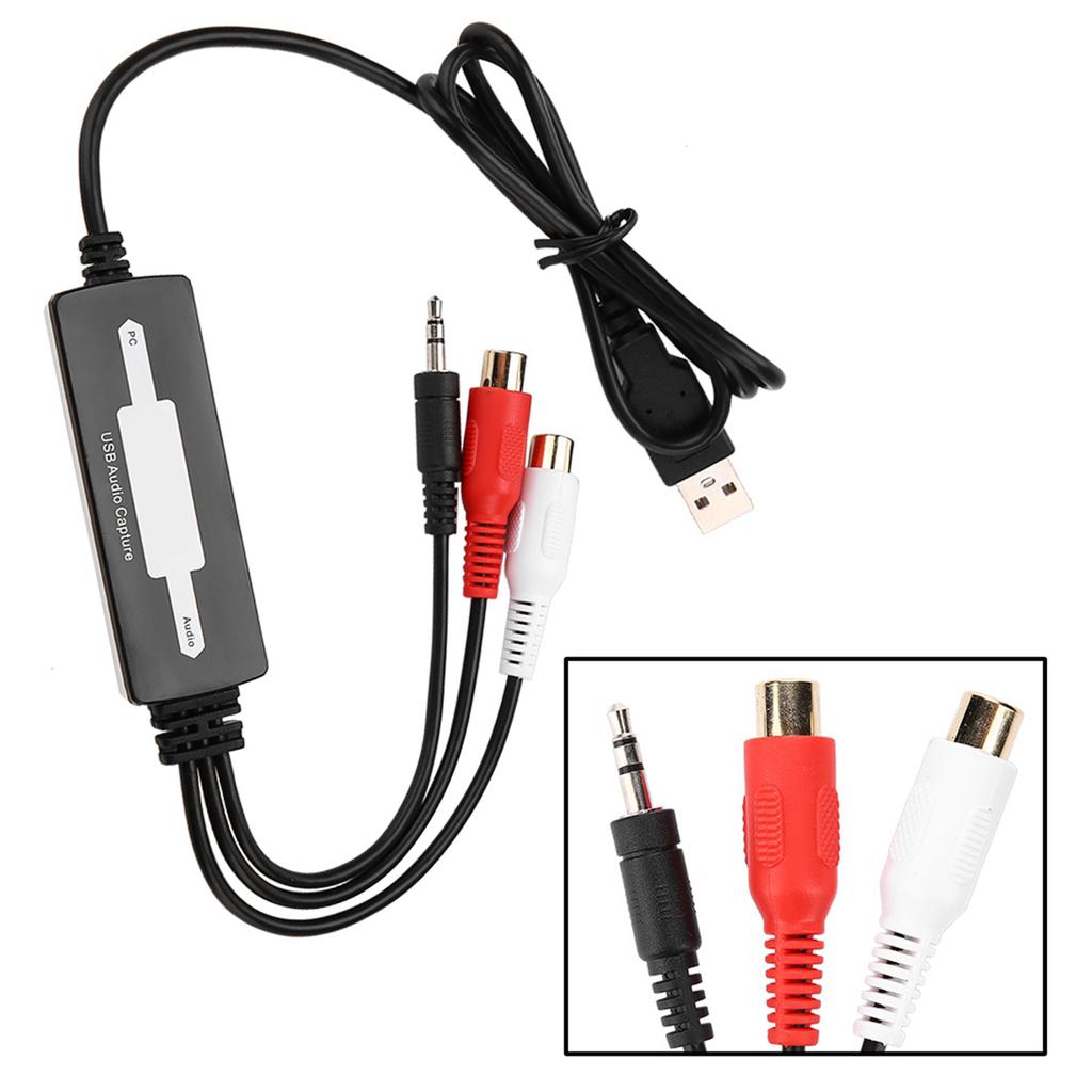 Карта захвата USB-аудио записывает звук с проигрывателей и кассет на MP3 WAV