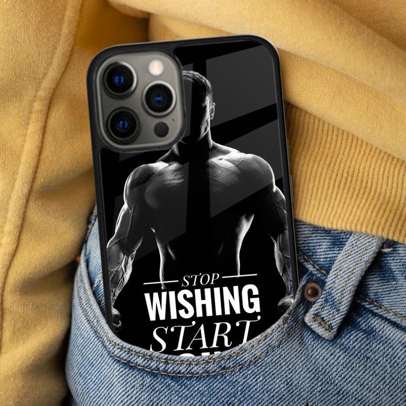 Gym Fitness Bodybuilding Soft Phone Case for iPhone 17 Air 16e Pro max 15 Pro 13 14 Plus 11 12 MagSafe Magnetic Coque