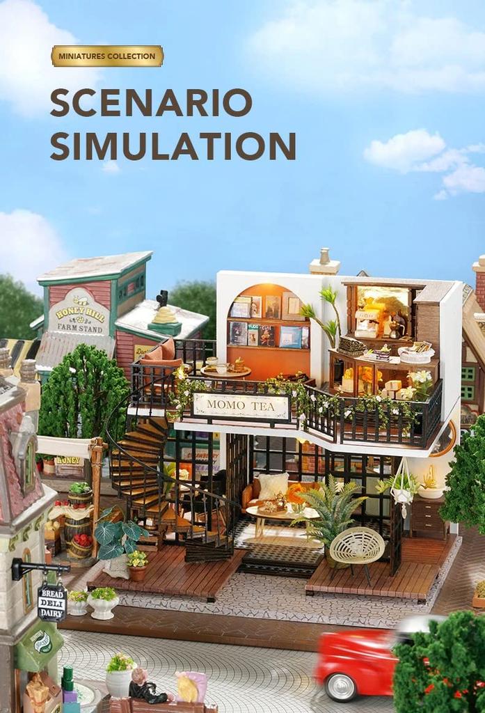 Dollhouse Handmade Kit Set Miniature FOREST TEASHOP (t-FREAK)