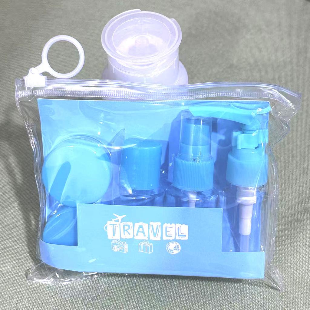Набор дорожных бутылочек 6 шт. Герметичные контейнеры многоразового использования с дозатором для косметики, лосьона, крема, жидкости, туалетных принадлежностей для хранения