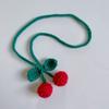 Strawberry Knitted Strawberry Pendant Wool Strawberry Keychain Charms Pagination Mark  Women