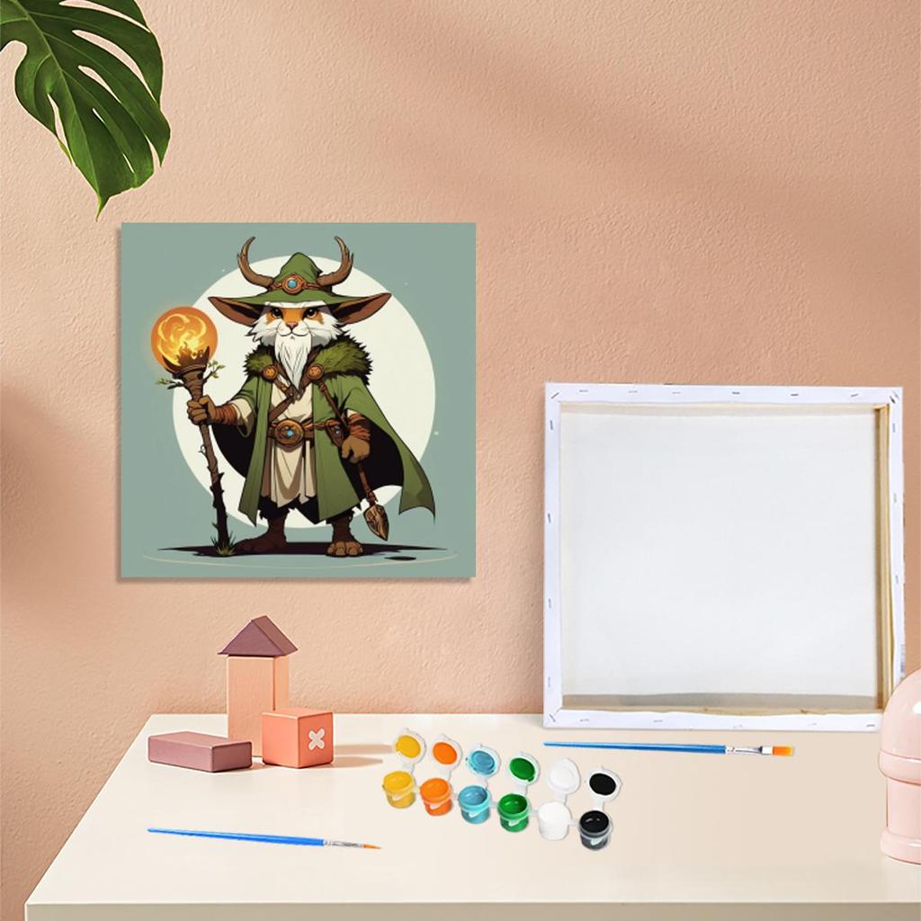 RUOPOTY Framed Paint By Numbers Kit For Beginner Starter Kits Acrylic Paint For Adults Bull Drawing Coloring By Numbers For Home Wall Decor Diy Crafts