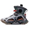 Высокие винтажные баскетбольные кроссовки Li Ning, унисекс, серые, AGBQ108-5