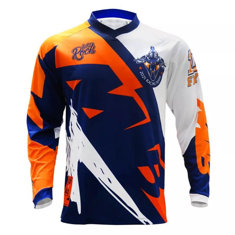 Men Women Quick-Dry Mountain Bike Long Sleeve Jersey Cycling Apparel Trail Riding Outdoor Sports