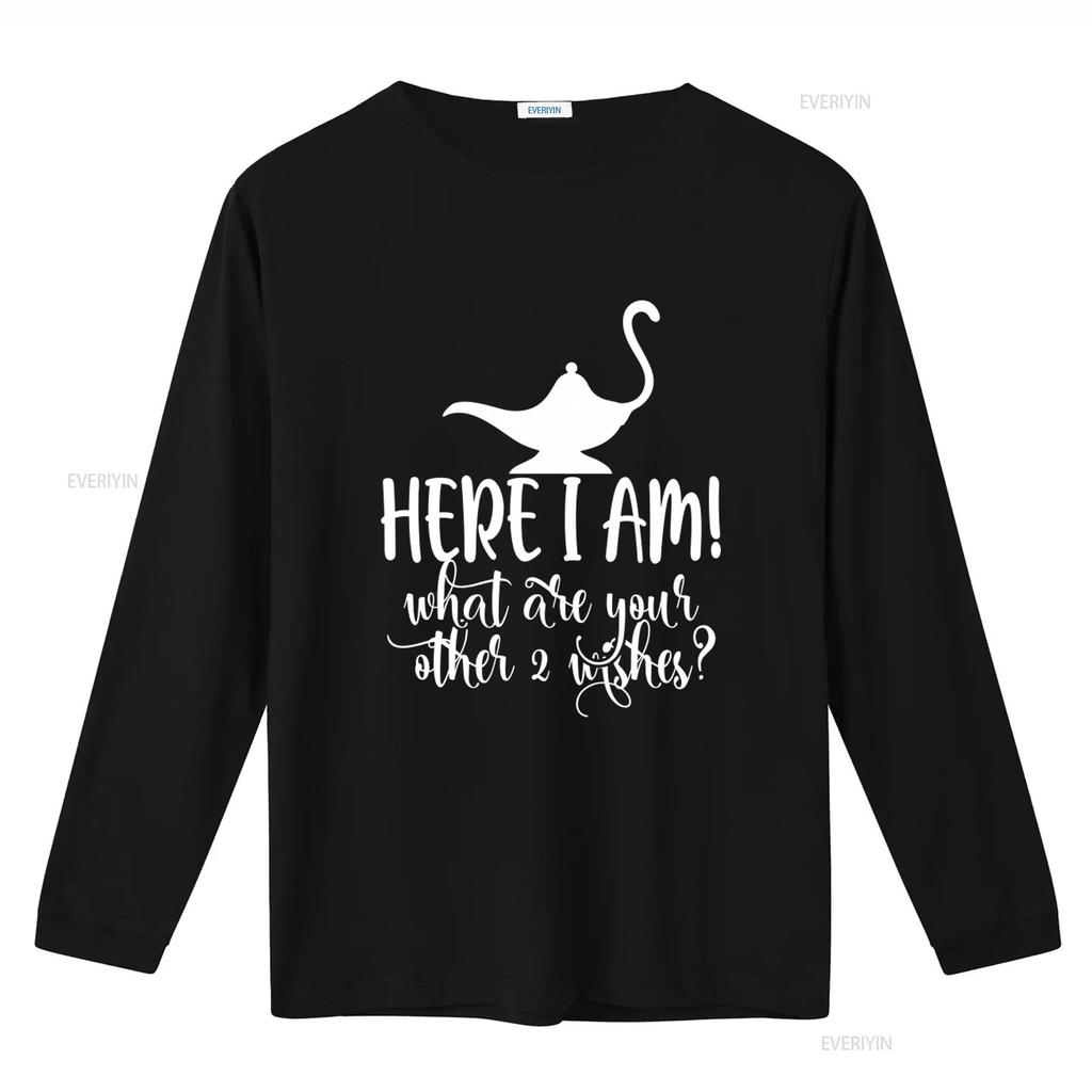 Magic Lamp Genie T Shirt Here I Am What Are Your Other 2 Wishes Perfect for Friends vintage Washed designer clothes Stretched