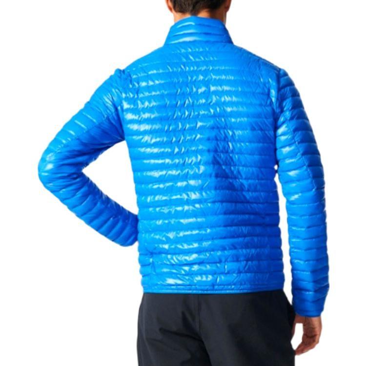 adidas Мужские пуховики Синий Стойка Умеренный пуховик BP9437