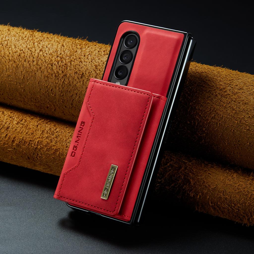 Fall Protection Comfortable Leather Wallet Case for Samsung Galaxy Z Fold 4 5G Fold4 Fold3 Fold 3 Card Holder Magnetic Phone Bag