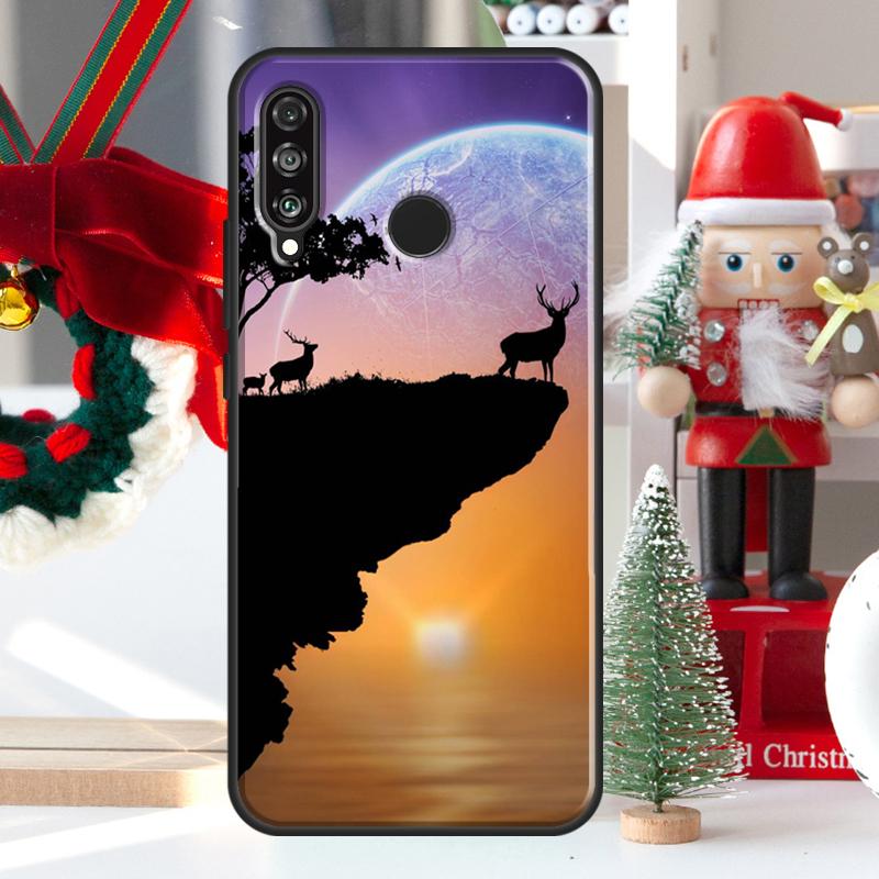 Животное Олень Северный олень Для Huawei Nova Y73 Y60 Y70 Y90 Y72 Y61 Y91 7i 8i 11i 12i 12s 9 10 SE P20 P30 P40 Lite Чехол