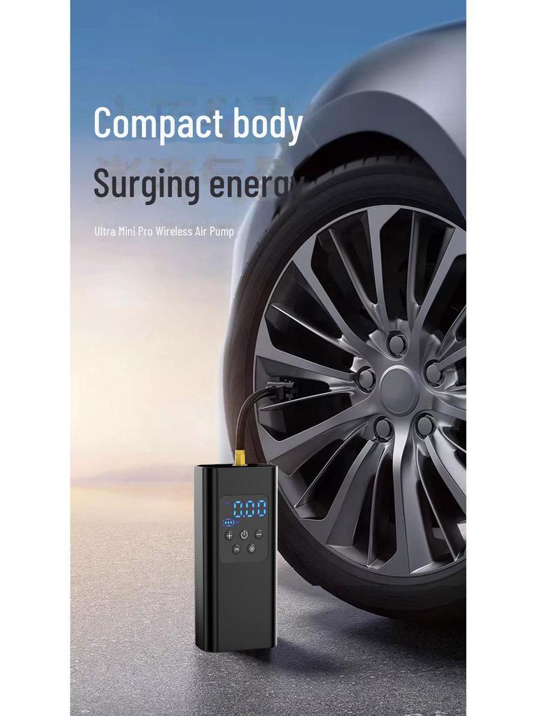 Портативный электрический автомобильный воздушный насос с интеллектуальным освещением