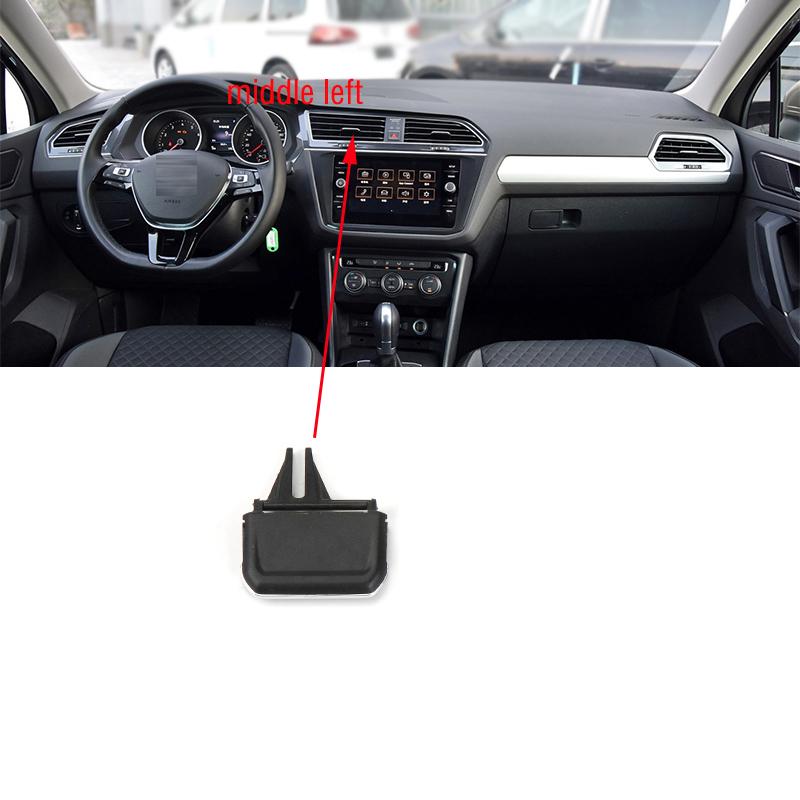 Для VW Tiguan MK2 2017 2018 Автомобильная передняя панель кондиционера на выходе A/C вентиляционные отверстия для кондиционера зажим для вкладки