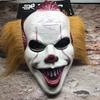 Halloween Horror Scary Full Face Mask Clown Resurrection Night Makeup Ball Haunted House Script Killing Props Facial Decoration