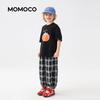 MOMOCO Boys' Summer Thin Plaid Crop Casual Pants
