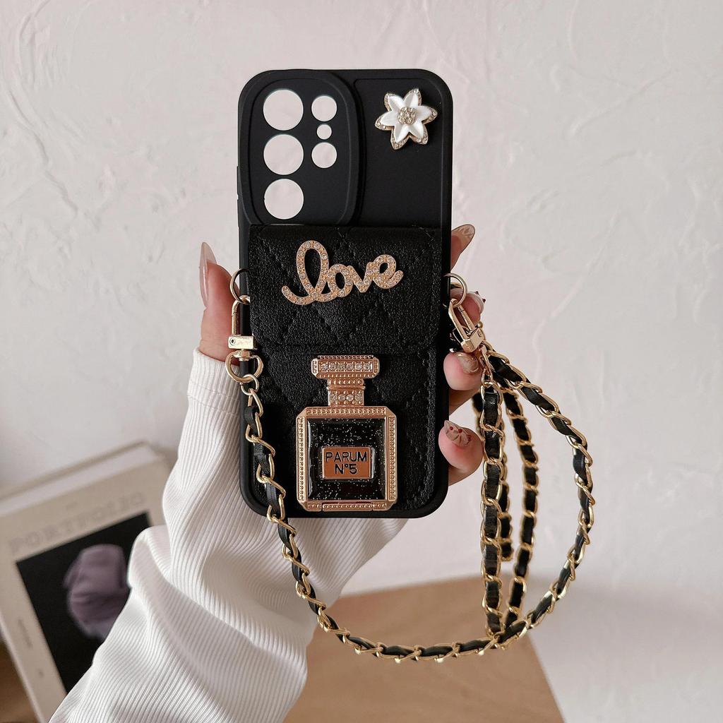 Кожаный чехол через плечо для телефона Samsung Galaxy S22 S23 S24 Ultra Plus A55 A15 A05 A05S A54 A34 A24, женский держатель для карт 5G