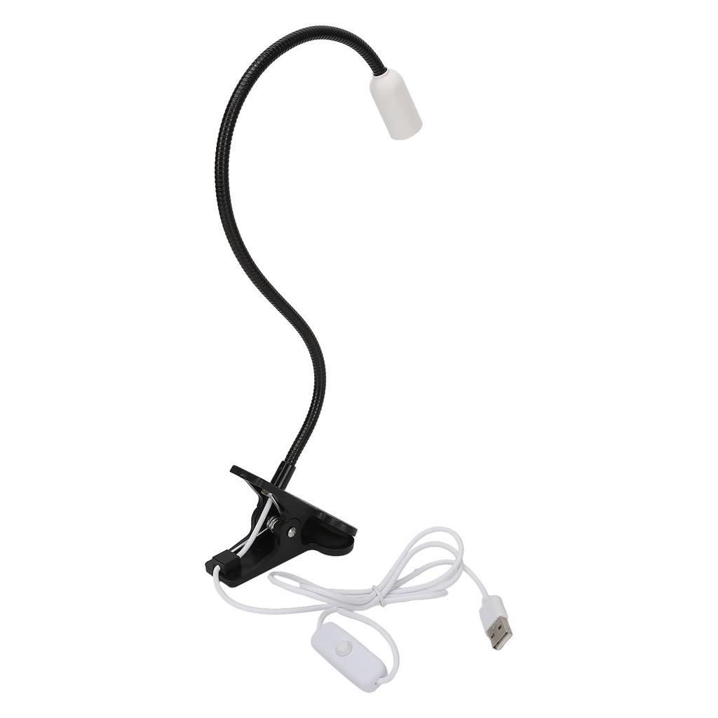 6W Big Chip UV LED Desk Light with Flexible Gooseneck Clamp 360 Degree Rotating Hand Free Clip On Nail Lamp