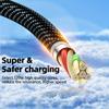 120W LED Digital Display Quick Charge USB Type C Cable For Huawei Fast Charging Data Cord