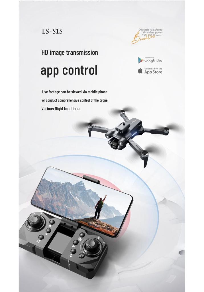 CrossS1S Brushless Drone with Obstacle Avoidance, Dual Cameras, Electronic Fence, Optical Flow, and Remote Control for Aerial Photography