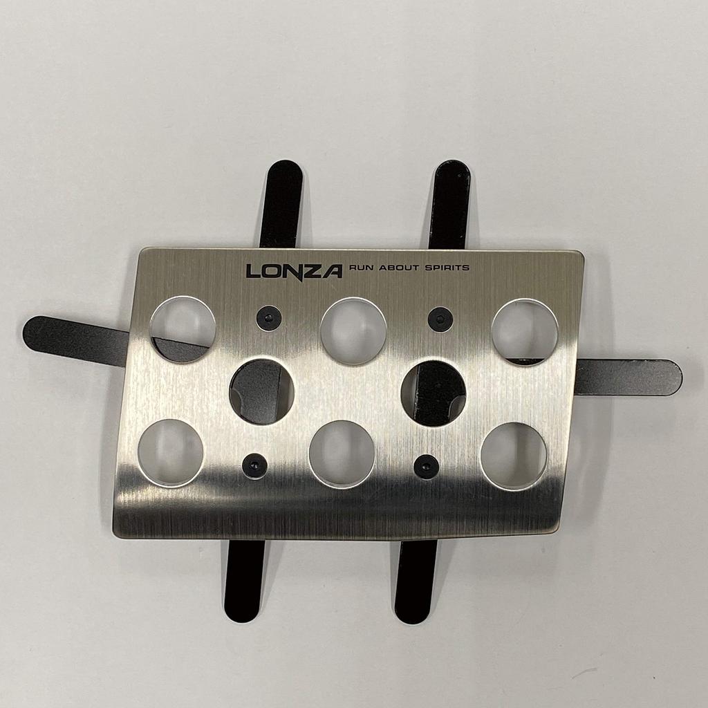 Педаль автомобильная алюминиевая Napolex LONZA AT набор педалей для автомобиля размеры спортивных педалей автомобильные принадлежности 71x110/119x56 мм LZ-303