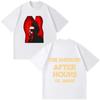 2026 Hot Sale The Weeknd After Hours Til Dawn Double Sided T Shirt Men Women Red Portrait Print Casual Short Sleeve Tee R&B Music Fan Merch Streetwear