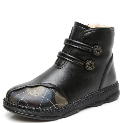 Модные зимние женские ботильоны 2024 года, модные теплые сапоги для мам, удобные нескользящие сапоги с застежкой-молнией спереди, женская обувь