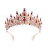 Европейская и американская свадебная корона тиара сплав кристалл свадебные аксессуары для волос корона повязка на голову для вечеринки по случаю дня рождения ювелирные изделия