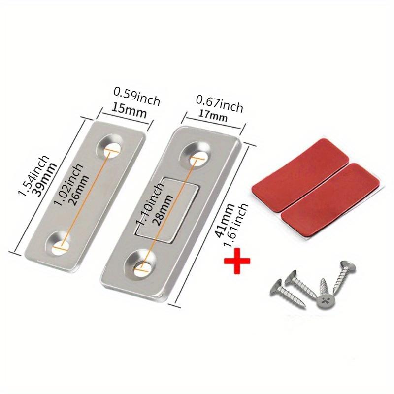4Pc Strong Magnetic Steel Catch Latch Ultra Thin For Door Cabinet Cupboard Closer Magnet Wardrobes Drawer Home Furniture Fitting