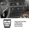 5pcs Carbon Fiber Car Front Center Dashboard Panel Cover For BMW 6 Series 04-10