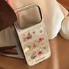 Рождественский чехол-окошко с щенком для Apple iPhone 17 Pro Max и iPhone 16, Гальванизированный Позолоченный Милый Защитный Чехол.