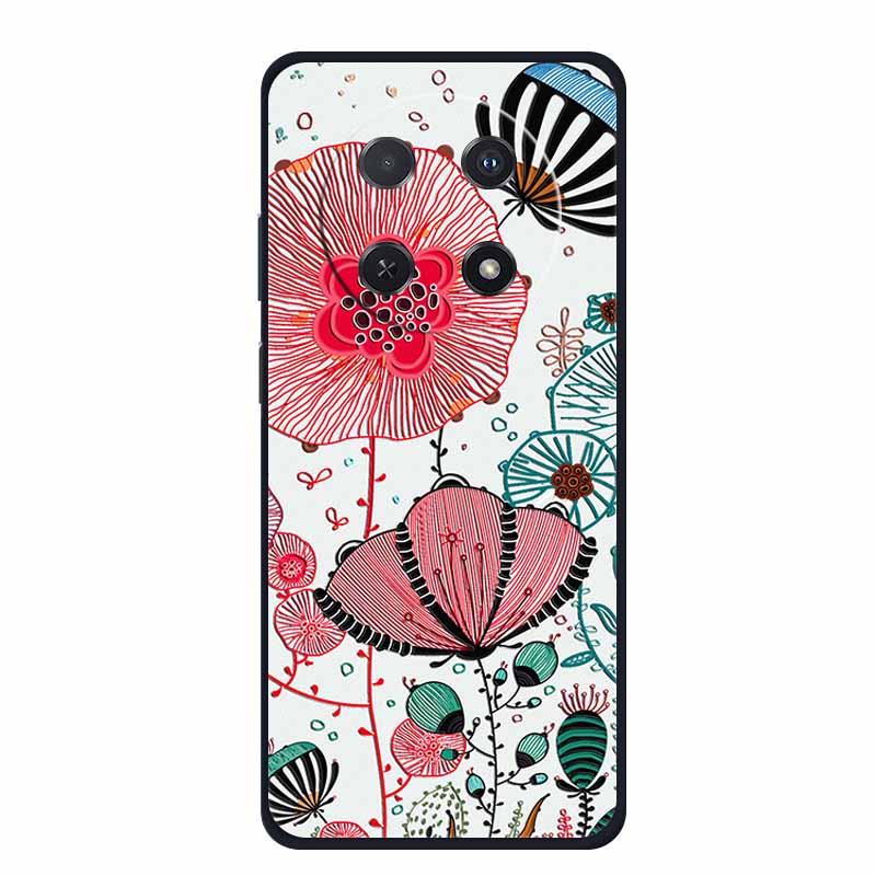 3D Тисненый Чехол Для Huawei Nova 14i Чехол Для Телефона Coque Цветы Силиконовый Мягкий Задний Чехол Для Huawei Nova 13i Y91 12i Чехол Funda Para