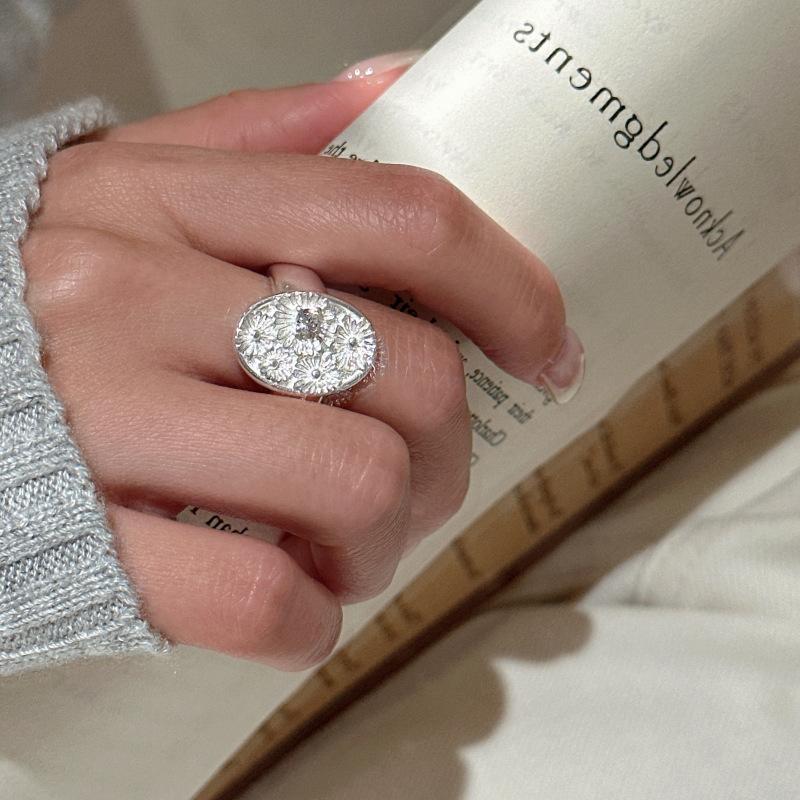 1 шт. Винтажные французские кольца-маргаритки для женщин и пар с уникальным дизайном, ювелирные изделия для вечеринок, подарки, предотвращающие аллергию