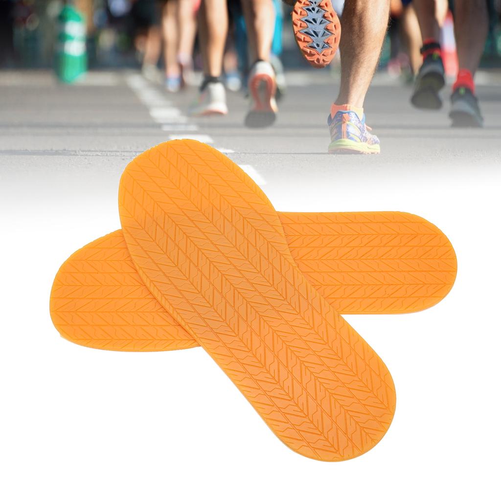 1 пара полных стелек 12,7 дюйма   4,9 дюйма в ширину Противоскользящие Поглощающие шум Резиновая подошва для обуви для ремонта Замены