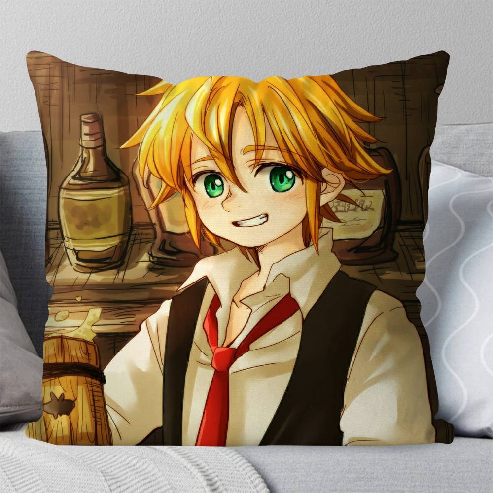 The Seven Deadly Sins Anime Pillow Case Fashion Square Pillowcase Bedroom Sofa Room Ins Decoration Leisure