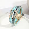 European and American leather rope bracelet Bohemian multi-layer bracelet love bracelet girls jewelry hand rope