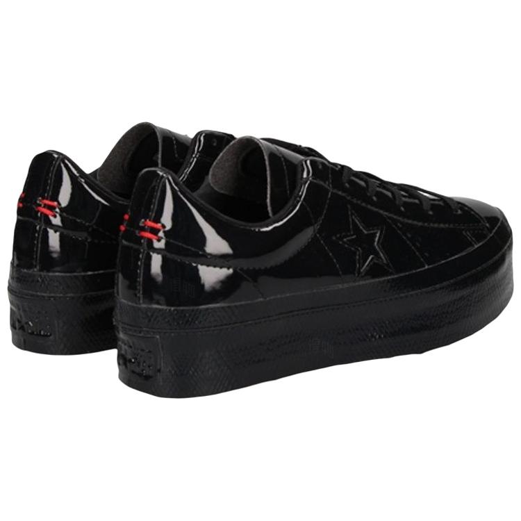 Converse Женская платформа на одну звезду, патентный черный, 562604c