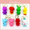 Smilingcritters Bobi Game Time 3 Cute Animal Keychain Big Mouth Monster Pendant Purple