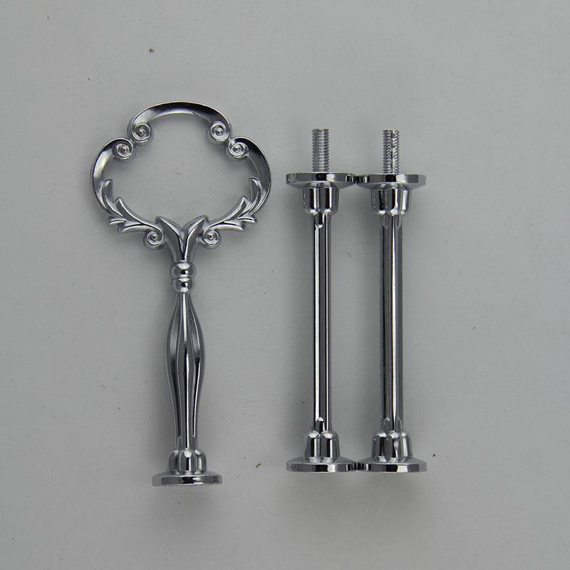 Мульти-стиль 3-х ярусная подставка для тарелки для торта, фурнитура для крепления стержня, цвет подставки для тарелки:Серебряный