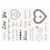 Clear Stamps with Die Mold  Combination Recyclable Clear Imprint Card Making Stamps for Scrapbook