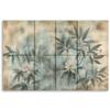 Canvas print, Bamboo Shoots With Flowers Pastel Background