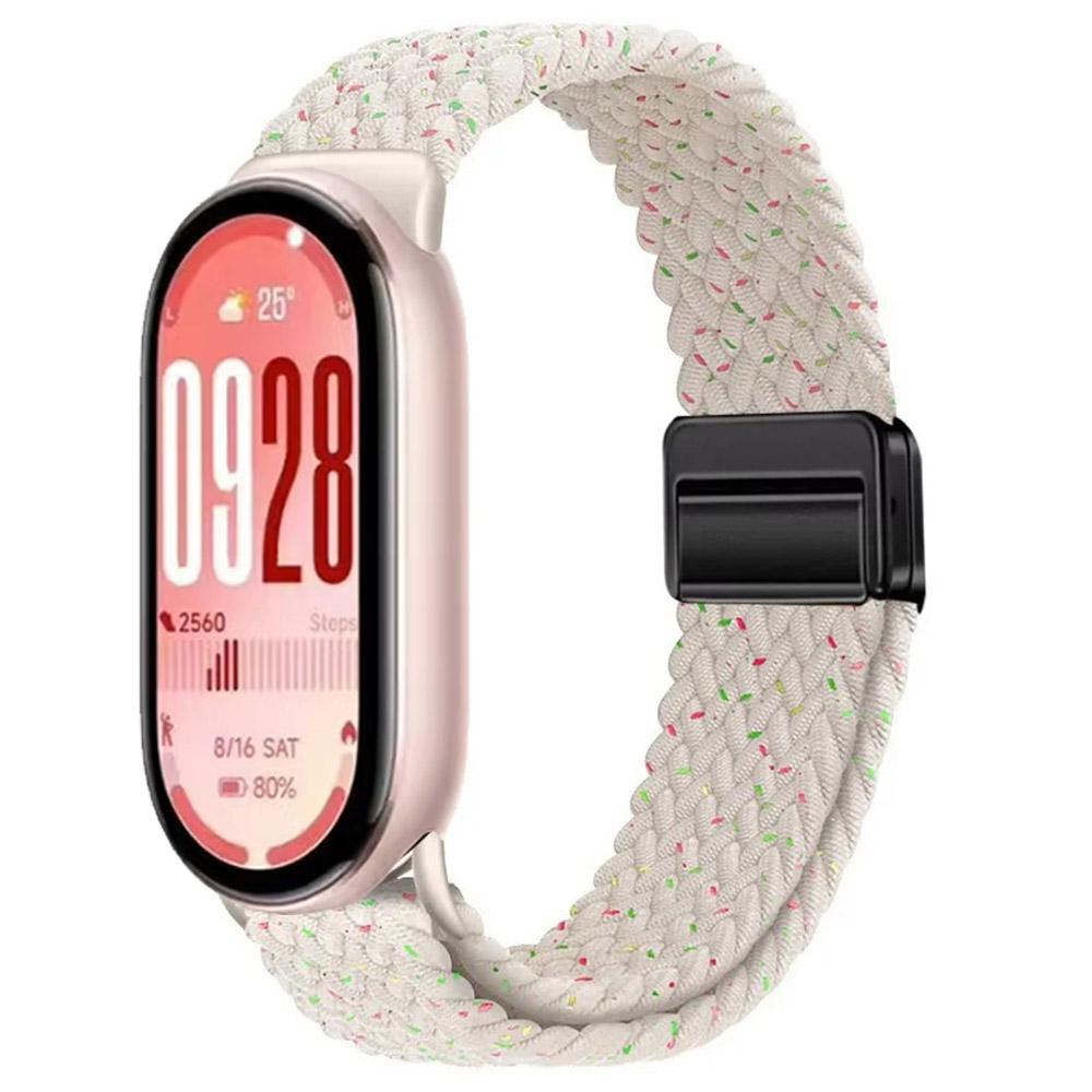 Нейлоновый петлевой ремешок для Xiaomi Mi Band 10 Браслет Плетеный Браслет Дышащий Наручный ремешок для XiaoMi Band 8 9 10 NFC Магнитная застежка Ремень